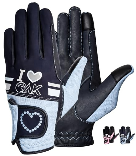 AK Love Horse Riding Gloves Ladies, Men & Kids Equestrian Gloves For All Season