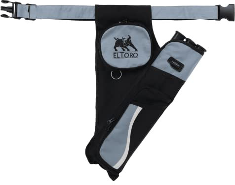 elToro Wave XL - Seitenköcher Pfeil und Bogen - Rechtshand (Grau)