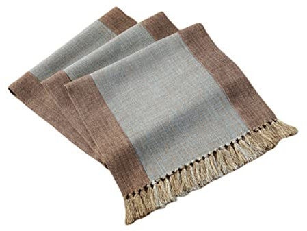 Garneck 1Stk die chinesen leinengardine tischdeke linolwalze leinentuch flachprofil baumwolltücher Tischdecke aus Baumwolle Tischdecke mit Quaste chinesischer Stil Tischläufer Bettfahne