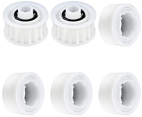 3884997-R6 4 Guide Wheels&2 Pulley Gears Compatible with Maytronics Dolphin