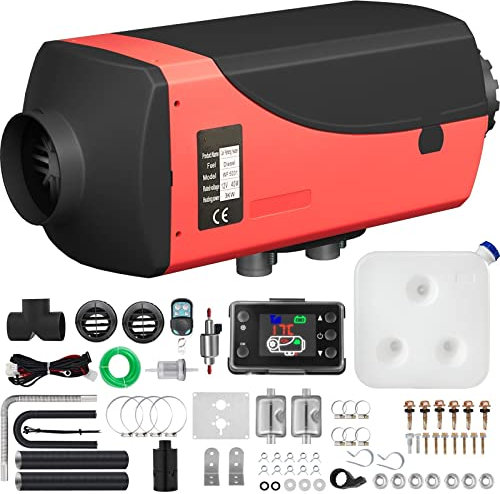 3KW Autoheizung Diesel Lufterhitzer 12V mit zwei Schalldämpfern LCD Schalter for RV Boot Bus Wohnmobil Diesel Standheizung,Robust und Stabil