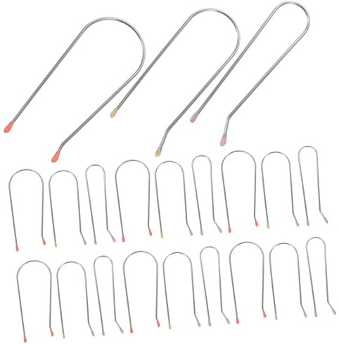 SOESFOUFU Hair Roller Clips Hot Roller Securing Clip 24Pcs Resin and 304 Stainless Steel Convenient Design for Hair Styling at Home Or Salon
