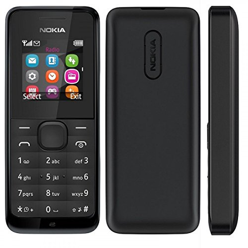 Nokia 105 1,4 70 g Nero-Doppia SIM cellulare, MiniSIM, sveglia, calcolatrice, calendario, giochi, note agli ioni di litio, GSM, Polifónico)
