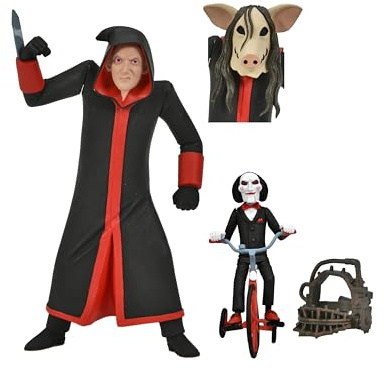 NECA Set Actionfiguren Jigsaw und Billy auf Dreirad 15 cm