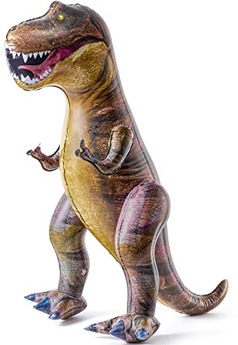JOYIN T-Rex Juguete de Dinosaurio Inflable, Tyrannosaurus Rex Inflable para Decoraciones de Fiesta en la Piscina, Regalo de Cumpleaños para Niños y Adultos (76cm)