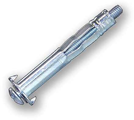 Tasselli in metallo per pareti cave, M4, viti per pareti cave, gancio (10,7 x 45 mm)