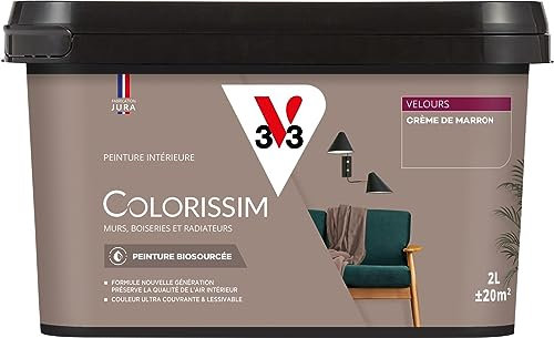 V33 Peinture multi-supports Colorissim® Crème de marron Velours 2L