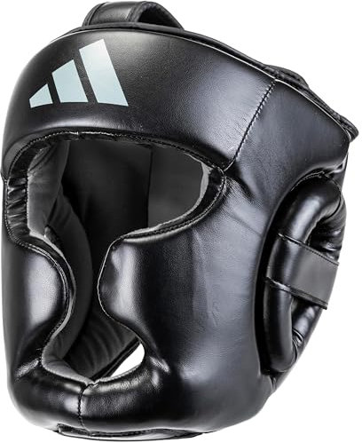 adidas Kopfschutz Speed | Optimale Stoßabsorption | Individuell anpassbar | Boxen | Kampfsport | PU Obermaterial | Eva-Schaumstoff | Schwarz