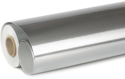 Isolpak ALU Dampfsperre und Wasserabdichtung Selbstregulierende Membran Temperaturbeständigkeit UV- und alterungsbeständig Blechsubstitut Alufolie Folienersatz (selbstklebend, 1m)