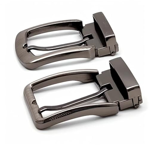 VYIBPDY 2 Stück Klassische Gürtelschnalle, Herren & Frauen, Einzackige Quadratische Zinklegierung, Für Gürtel