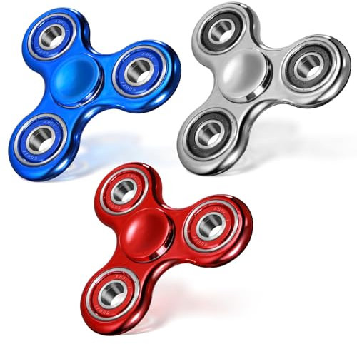 SCIONE 3 pièces de Jouets sensoriels de trinquetes giratoires. Garnitures de Sacs de fête pour soulager l'anxiété et Le Stress, idéal pour Enfants et Adultes, Cadeaux pour Filles et garçons.