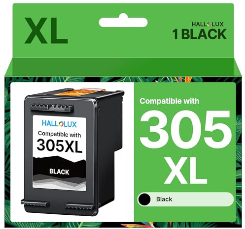 305XL Druckerpatronen Schwarz Kompatibel für HP 305 Schwarz mit Deskjet 2820e Patronen 2700 2710 2720e 2724 4120 4120e 4110 4110e Envy 6000 6020e 6032 6032e 6400 6420 6420e 6432 (1 Pack)