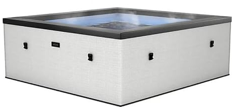 Spa Semi-Rigide Netspa Idaho - 6 Places Coloris Pebble White 70/90 Airjets massants