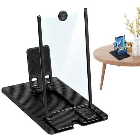 Lente d'ingrandimento Per Schermo Telefono | Supporto Pieghevole per Smartphone con Telecomando Senza Fili, Decorazione A Stella Vintage,per Celebrazione Addobbi Casa Famiglia Tavolo Festa Festival