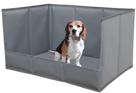 Hundetoilette, wasserdicht, hohe Wände, tragbar, hohe Wände, für den Innenbereich, für Training, Balkon, Zuhause, Wohnung, Terrasse, Wohnzimmer, Outdoor