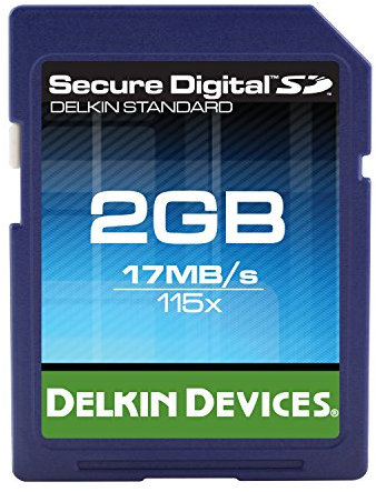 Delkin SD-Speicherkarte, 2 GB, Standard 115 x, (DDSDFLS1-2 GB)