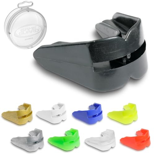 GAME GUARD - Protector bucal DOBLE/Protector de encías - para dientes superiores e inferiores - Protector bucal, Aprobado por CE, Boxeo, MMA, Deportes