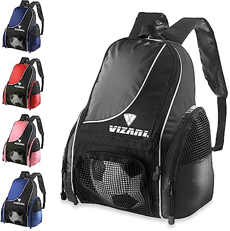 Vizari Solano Soccer Backpack (Black)