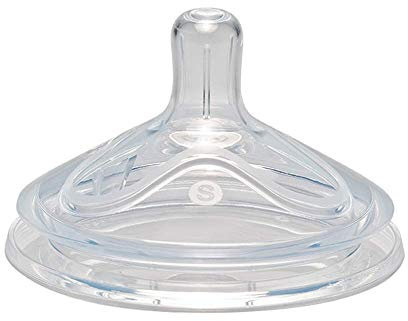 NIP first moments Weithalssauger Silikon, Sauglochgröße S: langsamer Trinkfluss, der Mutterbrust nachempfunden, 1 Stück