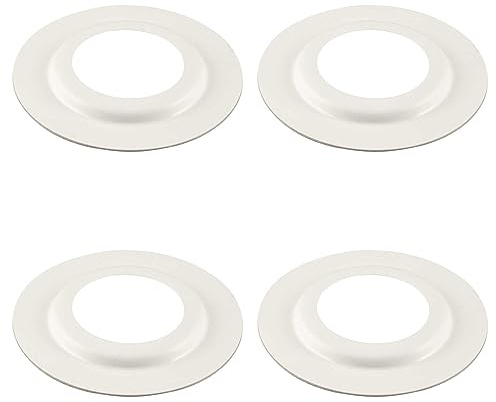 ElekTek Lamp Shade Reducer Adaptor Ring 4X Pack - 29mm Hole for UK B22 Bayonet BC x 60mm Dia. Metal - Made in UK