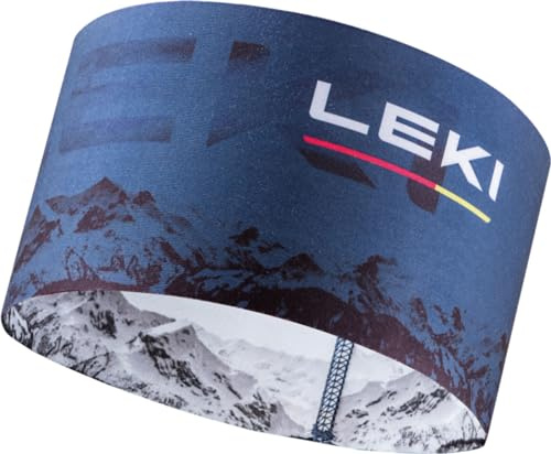 Leki XC Stirnband, dark denim-white-poppy red, ONE SIZE