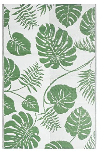 vidaXL Alfombra de Exterior Jardín Patio Terraza Balcón Salón Sala de Estar Piscina Decoración Adorno Alfombrilla Suelo PP Verde 120x180 cm