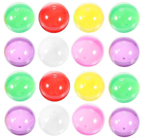 MUCKLILY Cápsulas Para Máquina Expendedora 50 Uds. Cápsulas Redondas Para Máquina De Chicles Mini Contenedores De Premios De Plástico De 28Mm De Bolas Pequeñas Para Premio