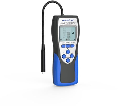 BELEY Tester per liquido freni automobilistico F60 Tester per liquido freni auto - Misuratore digitale del punto di ebollizione del liquido dei freni per DOT3 DOT4 DOT5.1 con schermo LCD da 2,8