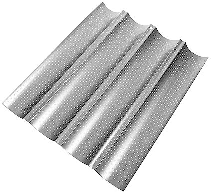 Alipis Teglia Da Forno Antiaderente Per Baguette Stampo Carbonio Fessure Per Pane Francese Resistente Cottura Professionale