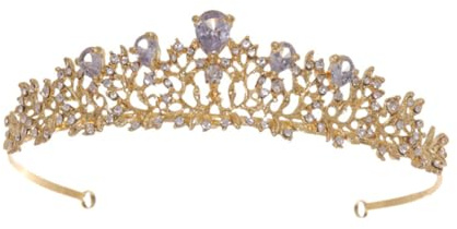 HONITANO 1 Pièce Couronne de Mariage Diadème Décoratif pour Invitées Accessoire de pour Événements Spéciaux