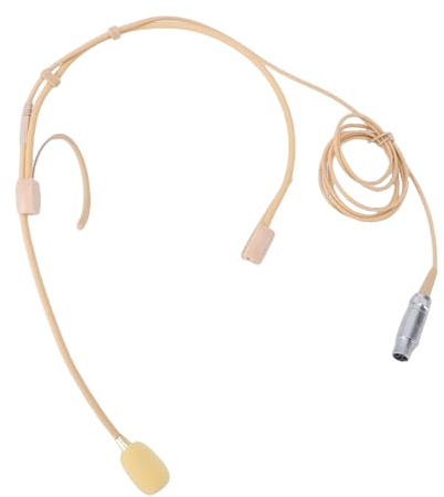 Oreilet Auriculares con Micrófono Doble para Colocar sobre Oreja para Inalámbrico, Transmisor de Petaca, Auriculares de Diadema, Micrófono de Condensador Colgante Doble sobre Oreja