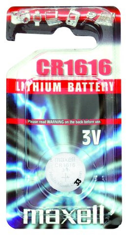Maxell CR1616 - Batterie a bottone al litio 3V, confezione da 10