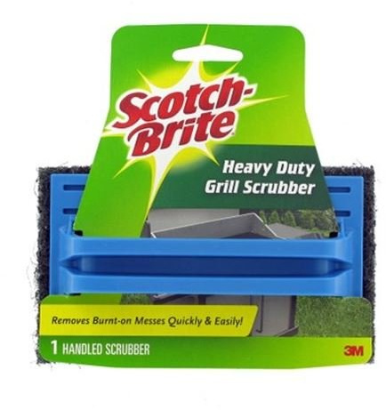 Scotch-Brite Heavy Duty Grill scrubber with handle 010088