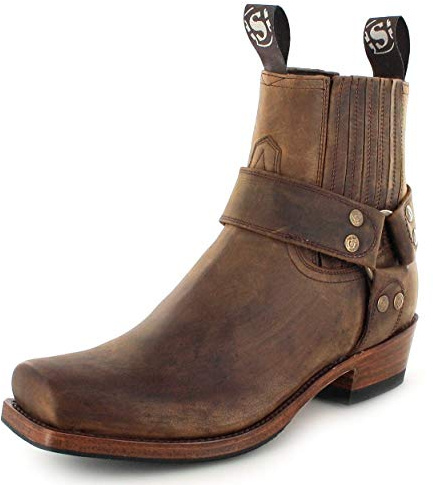 Sendra Boots Botines unisex de piel 8286 para motorista
