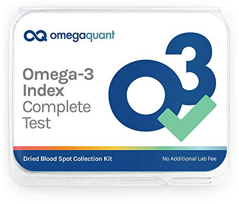 Omega Quant Omega-3 Index Complete - Complete Fatty Acid Profile Blood Test Kit | Includes - Omega-3s, Omega-6s, Saturated Fats, Monounsaturated fats, Trans Fats | 1 Complete Home Kit