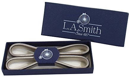 Lloyd Attree Elasticated Boxed Shirt Sleeve Holders/Arm Bands in Silver & Gold, Silver