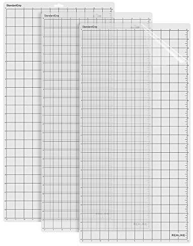REALIKE Cutting Board, 3 Pack, 12x24 inch, Self-Healing, PVC, Standardgrip, Green, 30.48cmX60.96cm, 450g, Hand Wash Only