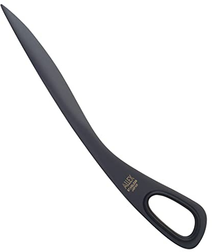 ALLEX Letter Opener Black 6.7 Sword Envelope Opener Knife, Japanese Stainless Steel Blade [Non-Stick Fluorine Coating], Mail Opener Paper Knife Tool All Metal, Made in Japan