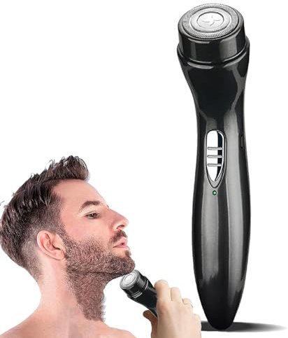 Elektrischer Mini-Rasierer für Männer, Taschengröße, tragbarer Rasierer, nass und trocken, USB-wiederaufladbar, Mini-Rasierer, elektrischer Rasierer für Gesicht