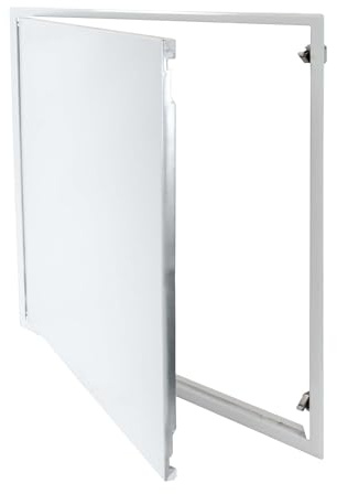 PROTEKTOR Revisionsklappe mit Schnappverschluss 60x60cm Weiß Revisionstür, Wartungsklappe mit Schnappverschluss, Feuchtraumgeeignet