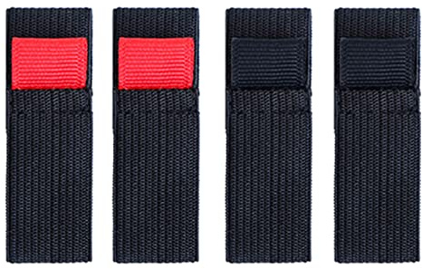 OVERTOYOU 4 Pz Bobina di Pesca Cintura Nylon Elastico Bobina di Pesca di Protezione Della Bobina di Protezione Della Cinghia Banda Mulinello Accessorio
