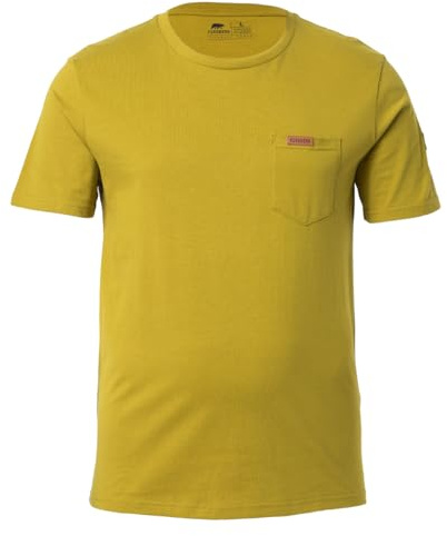 FORSBERG T-Shirt mit Brusttasche hochwertige Materialien sehr Gute Passform hoher, Farbe:Oliv, Größe:3XL