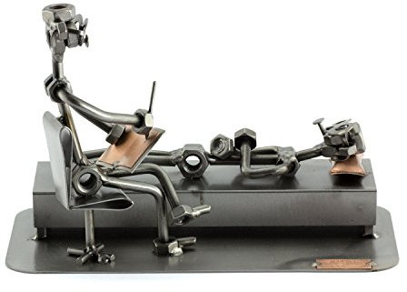 Steelman24 I Schraubenmännchen Psychologe I Made in Germany I Handarbeit I Geschenkidee I Stahlfigur I Metallfigur I Metallmännchen