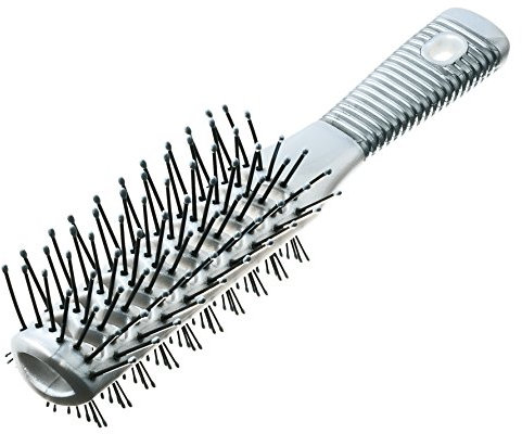 Comair 3020647 Tunnelventbürste doppelseitig, silbergrau