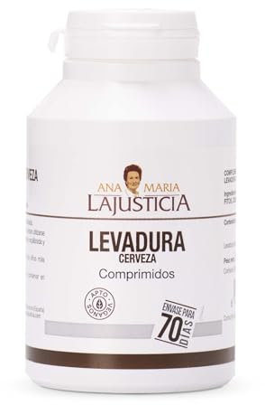 Ana Maria Lajusticia - Levadura de cerveza – 280 comprimido. Contribuye mantener un cabello sano, unas uñas fuertes y una piel tersa. Envase para 70 días de tratamiento.
