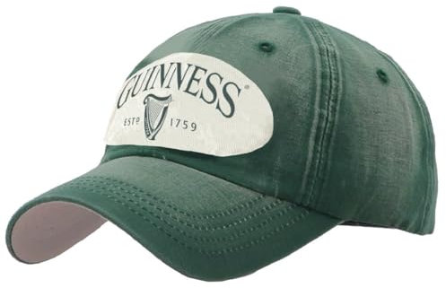Guinness Gorra de béisbol con Parche Desgastado Verde Botella