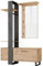 Vicco Garderobe Porto, Flurgarderobe, Artisan-Eiche/Schwarz, 120 x 192 cm