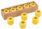 AHANDMAKER 10 Stück Keramik-Kerzenhalter, Goldfarben, Mini-Keramik-Glockenspiel, Ritual-Zauber-Kerzenhalter Für Kerzenhalter, Rituale, Wicca-Zubehör Und Mehr, 0.7,(5) cm Im Durchmesser
