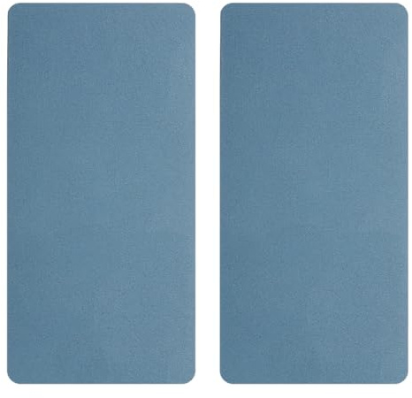 sourcing map 2pcs Refrigerator Drip Catcher 10.4 x 5.2 Inch Fridge Water Dispenser Drip Try Absorbent Mat Pads for Refrigerator, Water Dispenser, Coffee Machine, Home, Navy Blue(Rectangle)