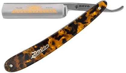 DOVO Navaja de afeitar Special - Navaja de afeitar recta de acero al carbono - 5/8 pulgadas - Cabeza redonda - Afilado completo hueco - Navaja de barbero DOVO